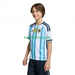 Fußballtrikot Argentinien Kinder Heim World Cup 2026 Kurzarm