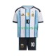 Fußballtrikot Argentinien Lionel Messi 10 Kinder Heim World Cup 2026 Kurzarm