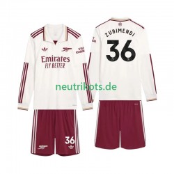 Fußballtrikot Arsenal Zubimendi 36 Kinder Ausweich 2025-2026 Langarm