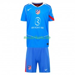 Fußballtrikot Atlético Madrid Kinder Ausweich 2025-2026 Kurzarm