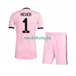 Fußballtrikot FC Bayern München Manuel Neuer 1 UCL Torwart Kinder Ausweich 2025-2026 Kurzarm