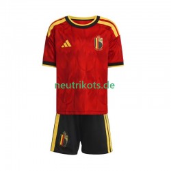 Fußballtrikot Belgien Kinder Heim World Cup 2026 Kurzarm