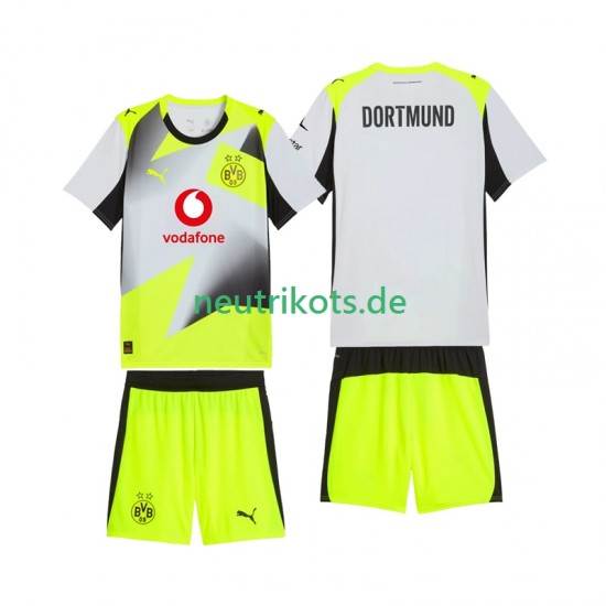 Fußballtrikot Borussia Dortmund Kinder Auswärts 2025-2026 Kurzarm