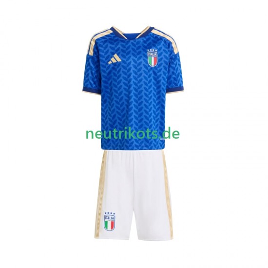 Fußballtrikot Italien Kinder Heim World Cup 2026 Kurzarm
