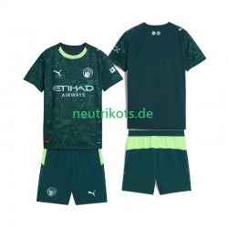 Fußballtrikot Manchester City Kinder Viertes 2025-2026 Kurzarm