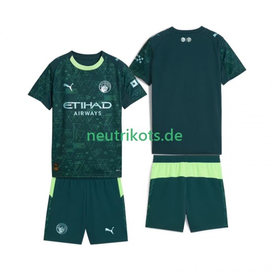 Fußballtrikot Manchester City Kinder Viertes 2025-2026 Kurzarm