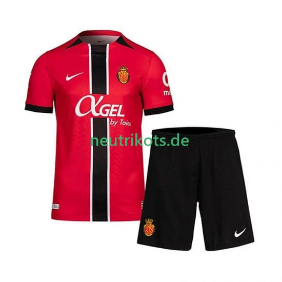 Fußballtrikot RCD Mallorca Kinder Heim 2025-2026 Kurzarm