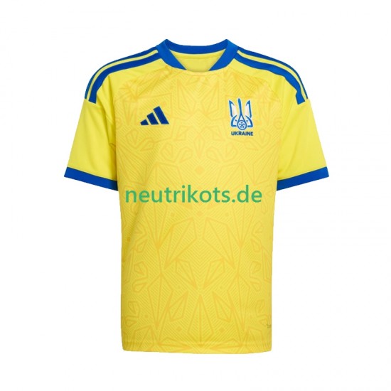 Fußballtrikot Ukraine Kinder Heim World Cup 2026 Kurzarm
