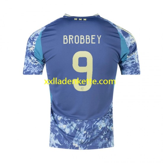 Fußballtrikot Ajax Amsterdam Brian Brobbey 9 Herren Auswärts 2024-2025 Kurzarm