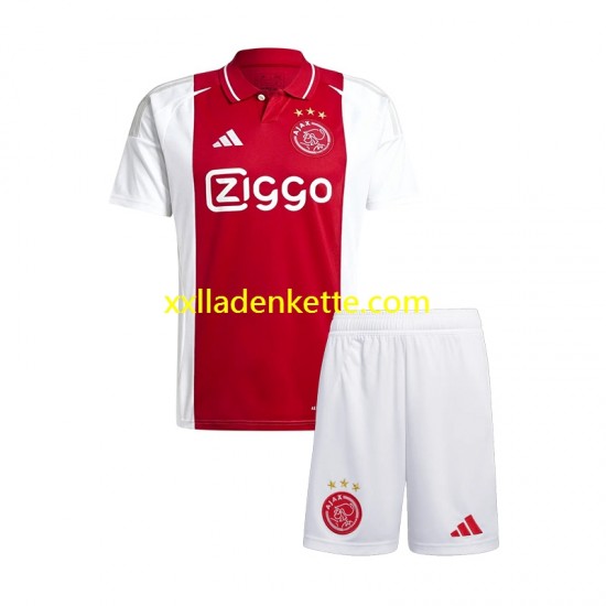 Fußballtrikot Ajax Amsterdam Kinder Heim 2024-2025 Kurzarm