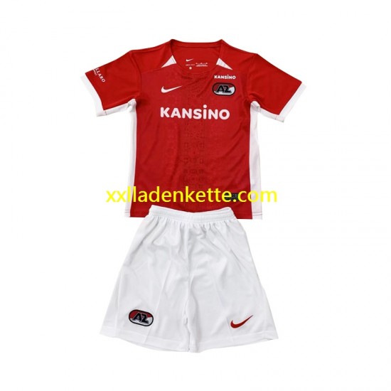 Fußballtrikot AZ Alkmaar Kinder Heim 2024-2025 Kurzarm