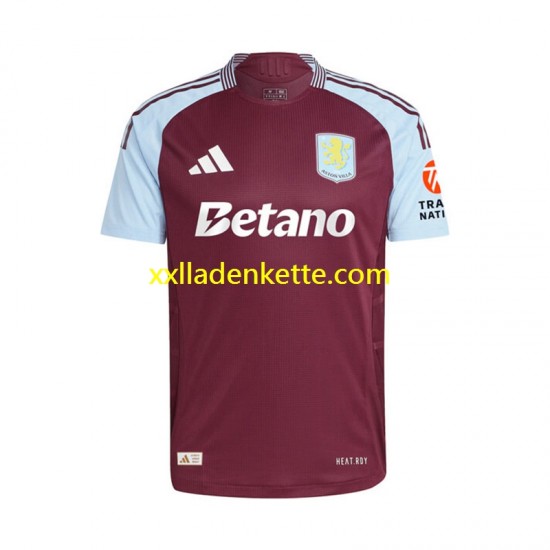 Fußballtrikot Aston Villa Herren Heim 2024-2025 Kurzarm