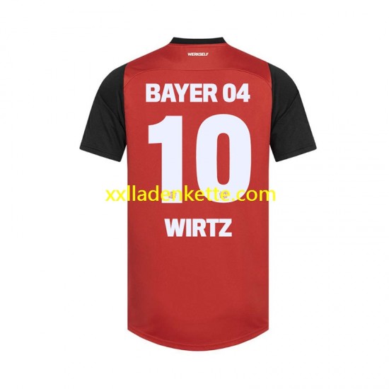 Fußballtrikot Bayer 04 Leverkusen Florian Wirtz 10 Herren Heim 2024-2025 Kurzarm
