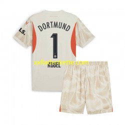 Fußballtrikot Borussia Dortmund Gregor Kobel 1 Torwart Kinder Heim 2024-2025 Kurzarm
