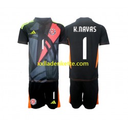 Fußballtrikot Costa Rica Keylor Navas 1 Torwart Kinder Ausweich 2024 Kurzarm