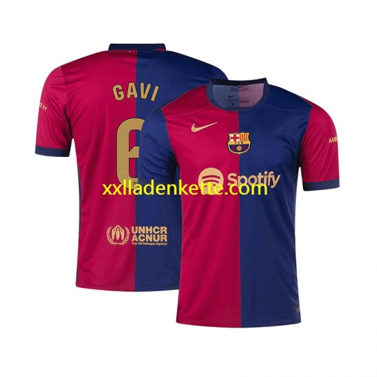 Fußballtrikot FC Barcelona GAVI 6 Herren Heim 2024-2025 Kurzarm