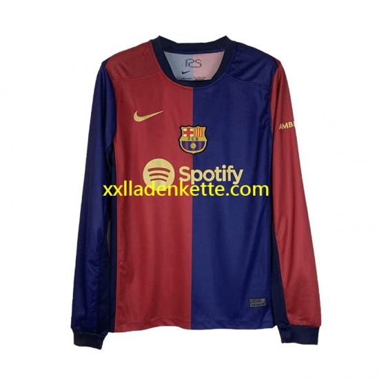 Fußballtrikot FC Barcelona Herren Heim 2024-2025 Langarm