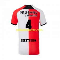 Fußballtrikot Feyenoord Rotterdam Lutsharel Geertruida 4 Herren Heim 2024-2025 Kurzarm