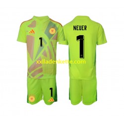 Fußballtrikot Deutschland Manuel Neuer 1 Torwart Kinder Auswärts Euro 2024 Kurzarm