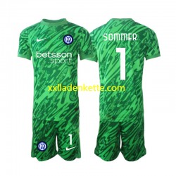 Fußballtrikot Inter Mailand Yann Sommer 1 Torwart Kinder Heim 2024-2025 Kurzarm
