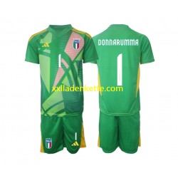 Fußballtrikot Italien Donnarumma 1 Torwart Kinder Auswärts Euro 2024 Kurzarm