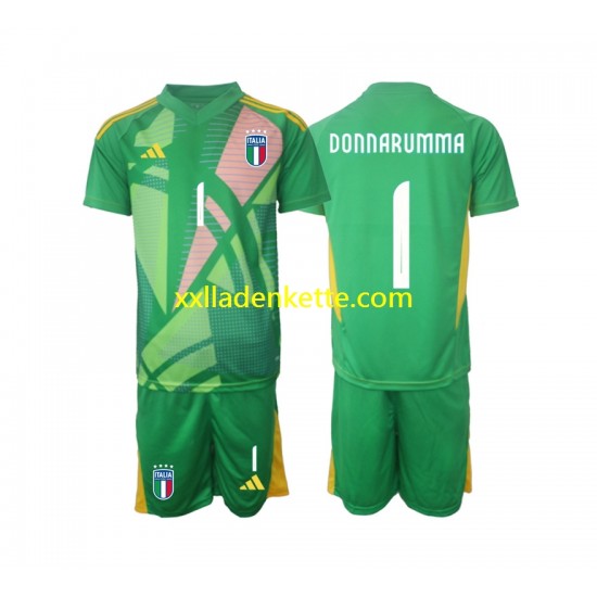 Fußballtrikot Italien Donnarumma 1 Torwart Kinder Auswärts Euro 2024 Kurzarm