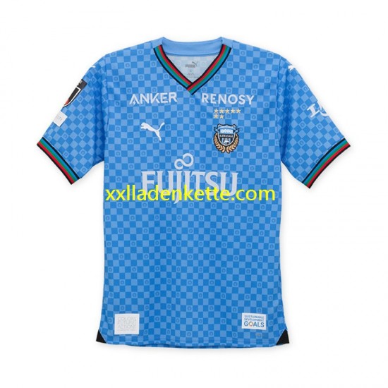 Fußballtrikot Kawasaki Frontale Herren Heim 2024-2025 Kurzarm
