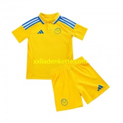 Fußballtrikot Leeds United Kinder Auswärts 2024-2025 Kurzarm