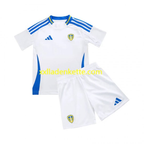 Fußballtrikot Leeds United Kinder Heim 2024-2025 Kurzarm