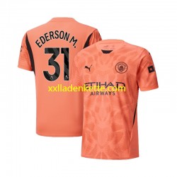 Fußballtrikot Manchester City Ederson M 31 Torwart Herren Auswärts 2024-2025 Kurzarm