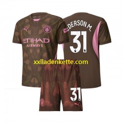 Fußballtrikot Manchester City Ederson M 31 Torwart Kinder Heim 2024-2025 Kurzarm