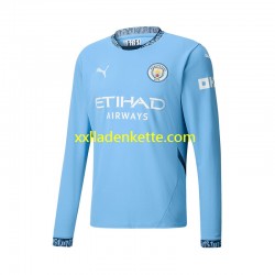Fußballtrikot Manchester City Herren Heim 2024-2025 Langarm