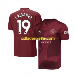 Fußballtrikot Manchester City Julian Alvarez 19 Herren Ausweich 2024-2025 Kurzarm
