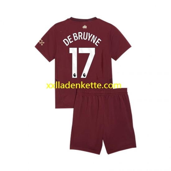 Fußballtrikot Manchester City Kevin De Bruyne Kinder Ausweich 2024-2025 Kurzarm