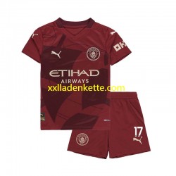 Fußballtrikot Manchester City Kevin De Bruyne Kinder Ausweich 2024-2025 Kurzarm