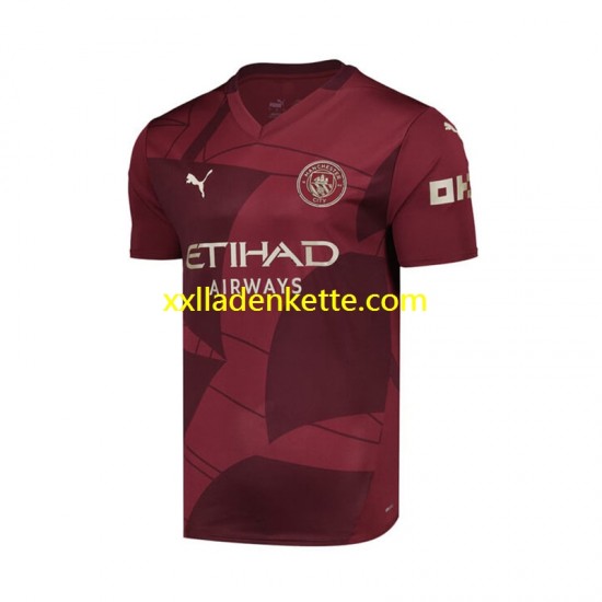 Fußballtrikot Manchester City Herren Ausweich 2024-2025 Kurzarm