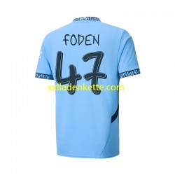 Fußballtrikot Manchester City UCL Font FODEN 47 Herren Heim 2024-2025 Kurzarm
