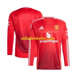 Fußballtrikot Manchester United Herren Heim 2024-2025 Langarm