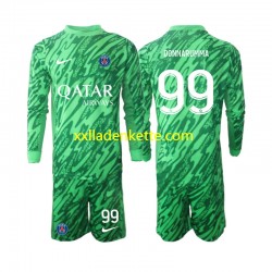 Fußballtrikot Paris Saint-Germain Gianluigi Donnarumma 99 Torwart Kinder Auswärts 2024-2025 Langarm