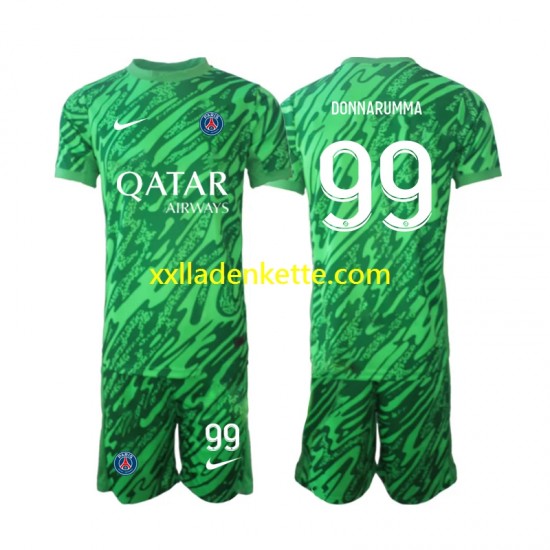 Fußballtrikot Paris Saint-Germain Gianluigi Donnarumma 99 Torwart Kinder Auswärts 2024-2025 Kurzarm