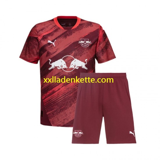 Fußballtrikot RB Leipzig Kinder Auswärts 2024-2025 Kurzarm