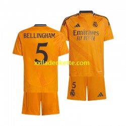 Fußballtrikot Real Madrid BELLINGHAM 5 Kinder Auswärts 2024-2025 Kurzarm