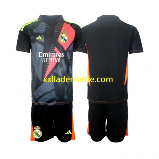 Fußballtrikot Real Madrid Torwart Kinder Auswärts 2024-2025 Kurzarm