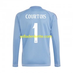 Fußballtrikot Real Madrid Thibaut Courtois 1 Torwart Herren Heim 2024-2025 Langarm