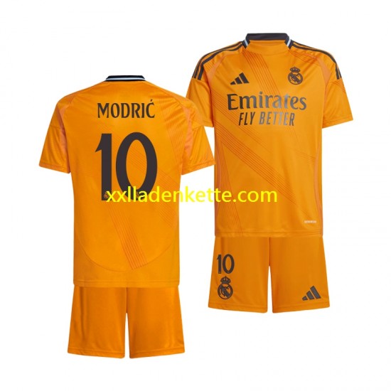 Fußballtrikot Real Madrid Luka Modrić 10 Kinder Auswärts 2024-2025 Kurzarm