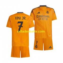 Fußballtrikot Real Madrid VINI JR 7 Kinder Auswärts 2024-2025 Kurzarm