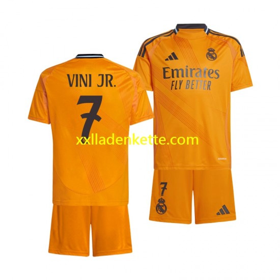 Fußballtrikot Real Madrid VINI JR 7 Kinder Auswärts 2024-2025 Kurzarm