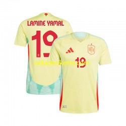 Fußballtrikot Spanien LAMINE YAMAL 19 Herren Auswärts Euro 2024 Kurzarm