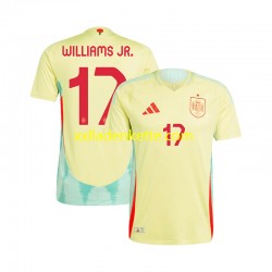 Fußballtrikot Spanien WILLIAMS JR 17 Herren Auswärts Euro 2024 Kurzarm