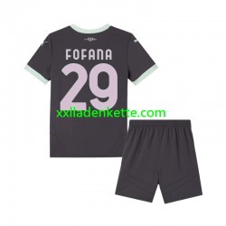 Fußballtrikot AC Mailand Fofana 29 Kinder Ausweich 2024-2025 Kurzarm